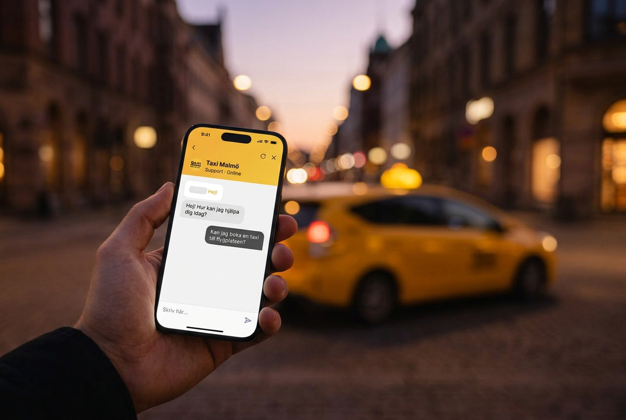 Taxi Malmö — Chattagent